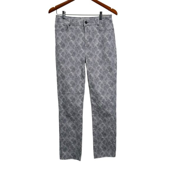 Paige Hoxton High-Rise Skinny Snakeskin Print Ankle Jeans Size 28 - Picture 5 of 10